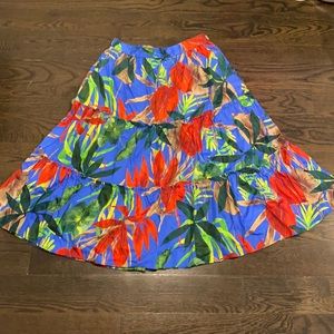 Zara floral skirt M